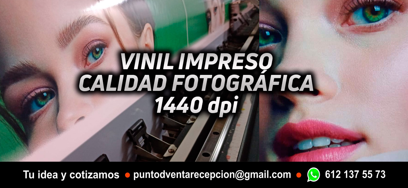 VINIL IMPRESO CALIDAD FOTOGRÁFICA LA PAZ BCS